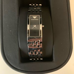 Emporio Armani Women’s Silver Adjustable Watch